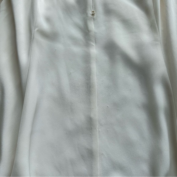 Sarah Seven Kir Wedding Dress Short Sleeve Open Back Train Size 16 Tailored - Picture 8 of 16